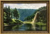 Картина "Река Ай" в мастерской 55-я ПАРАЛЛЕЛЬ