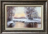 Картина "Зимой" в мастерской 55-я ПАРАЛЛЕЛЬ